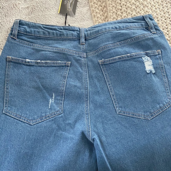 Refuge distressed high waist straight leg jeans,12 - Picture 9 of 13